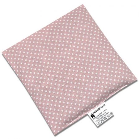 Babyrenka nahřívací polštářek 15x15 cm z třešňových pecek Dots mauve