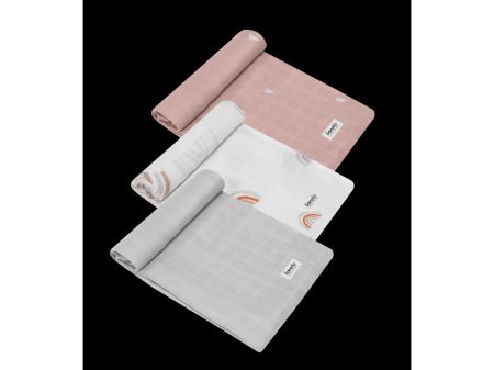 Sada dětských deček Lionelo Bamboo set 3 ks Barva: Rainbow