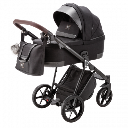 Adamex kočárek 2v1 GALLO GA-11 JET BLACK
