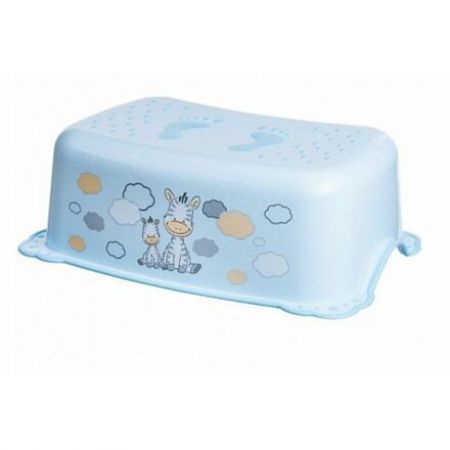 Maltex stupátko k WC/umyvadlu Zebra modré