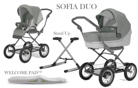 Inglesina Sofia Duo 2022 Cayman Silver s podvozkem Bike