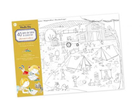 MOULIN ROTY Velký set omalovánek s úkoly Cestování