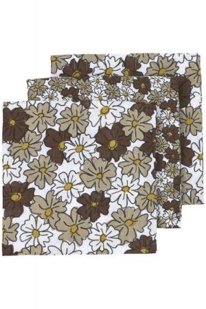 Meyco Plenky 3-balení Vintage flower Taupe