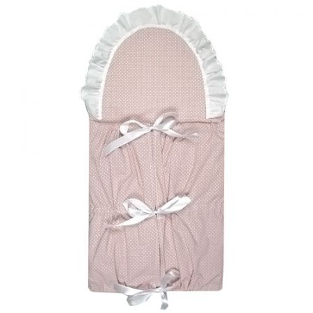 Babyrenka klasická zavinovačka 1x5 obdélník Mia Dots mauve