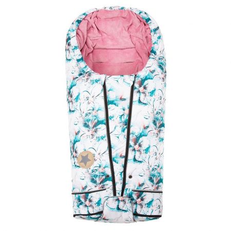 Little Angel Fusak Exclusive tisk MAZLÍK Outlast® - bílotyrkysové květy/růžová