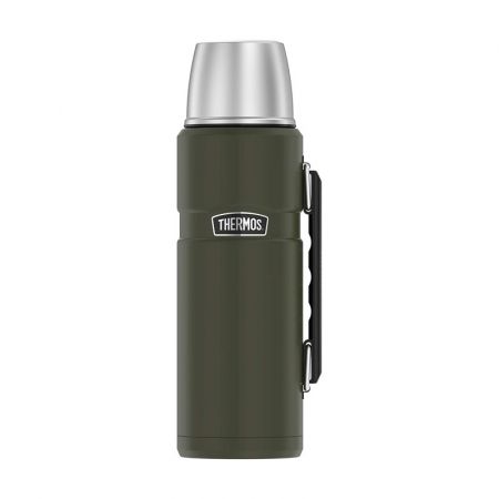 Thermos Termoska na nápoje s madlem - vojenská zelená