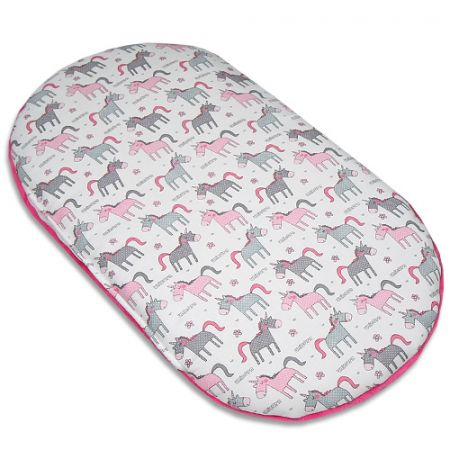 Babyrenka matrace Basket double pro koše a kočárek 70x40 cm Unicorn pink
