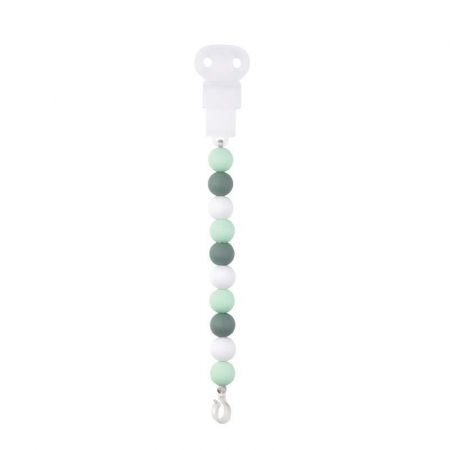 NATTOU Klip silikonový mint-white bez BPA