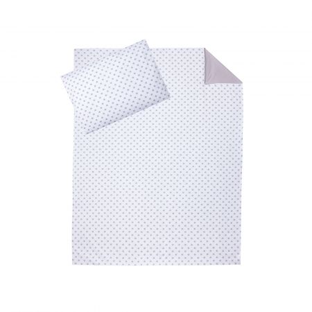 ESITO Antibakteriální dětské povlečení Hvězda - šedá / 100 x 135, 60 x 40 cm Barva: šedá, Velikost: 100 x 135, 60 x 40 cm