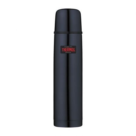 Thermos Termoska s tlačítkovým uzávěrem a šálkem - tmavě modrá