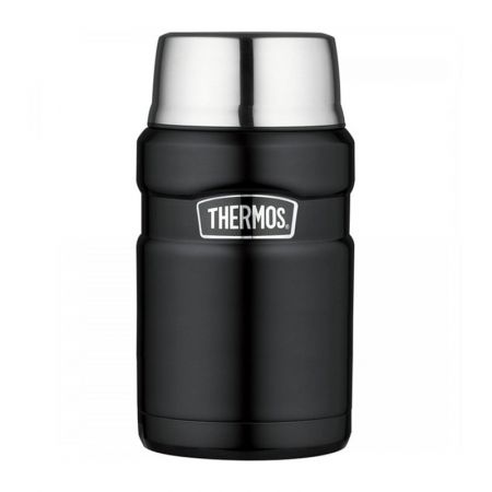 Thermos Termoska na jídlo se šálkem - matně černá