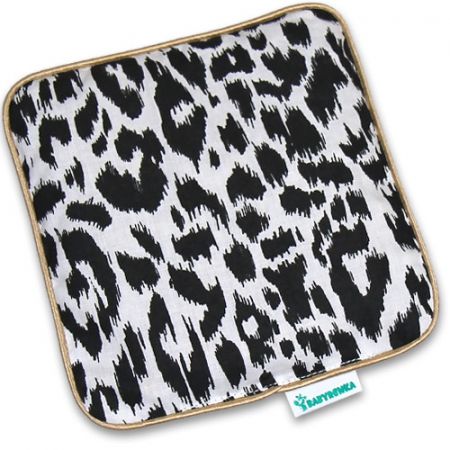 Nahřívací polštářek z třešňových pecek Ribbon 15x15 cm Leopard
