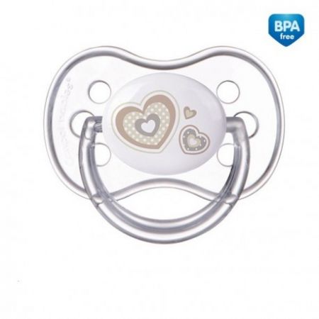 Canpol babies Dudlík 18m+ silikonový symetrický NEWBORN BABY