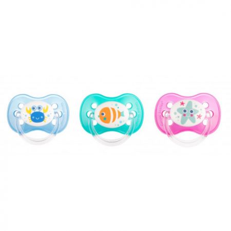 Canpol babies Dudlík kaučukový třešinka 6-18m LOVE&SEA