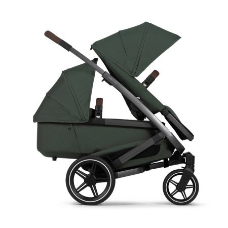 Joolz Geo3 duo komplet | Urban green l madlo Mid brown carbon 