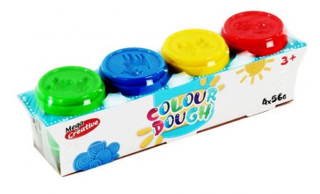 Plastelína 4 barvy MEGA CREATIVE tuba 471254 471254
