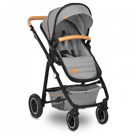 Kombinovaný kočárek Lionelo Amber 3v1 Varianta: grey stone 105939