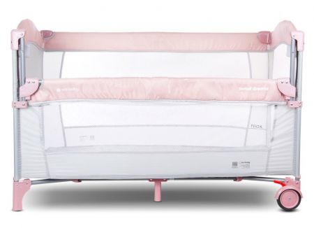Sunbaby Cestovní postýlka sun baby Sweet dreams s vložným lůžkem a stahovacím bokem Varianta: Pink B02.005.1.1. 105790