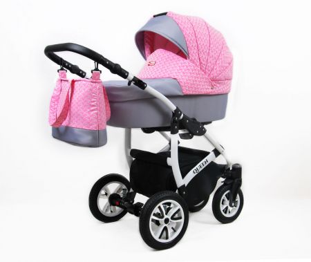 Kombinovaný kočárek Raf-pol Queen Varianta: Sweet Pink 105433