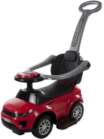 Sunbaby Odrážedlo SPORT car s hudbou a vodicí tyčí J05.016. Varianta: červená 100885