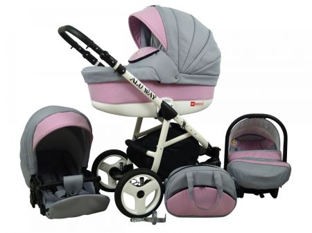 Kombinovaný kočárek Raf-pol Alu way 2v1 2019 Varianta: Light pink 100801