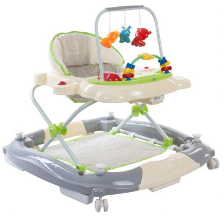 Sunbaby Dětské chodítko - SUPER LUX B01.021. Varianta: zelená + šedá 100394
