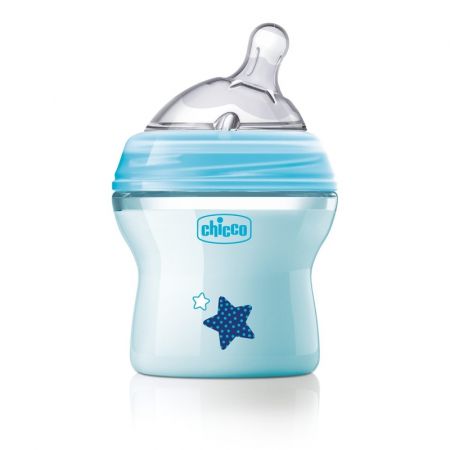 CHICCO Láhev kojenecká Natural Feeling 150 ml chlapec 0m+