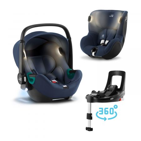 BRITAX Autosedačka set Baby-Safe iSense+Flex Base iSense+autosedačka Dualfix iSense, Indigo Blue Varianta: Indigo Blue