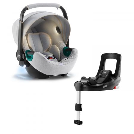 BRITAX Autosedačka Baby-Safe iSense Bundle Flex iSense, Nordic Grey Varianta: Nordic Grey