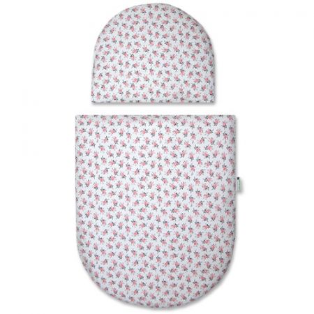 Babyrenka povlečení do kočárku kulaté 35x30,43x52 cm Rose grey