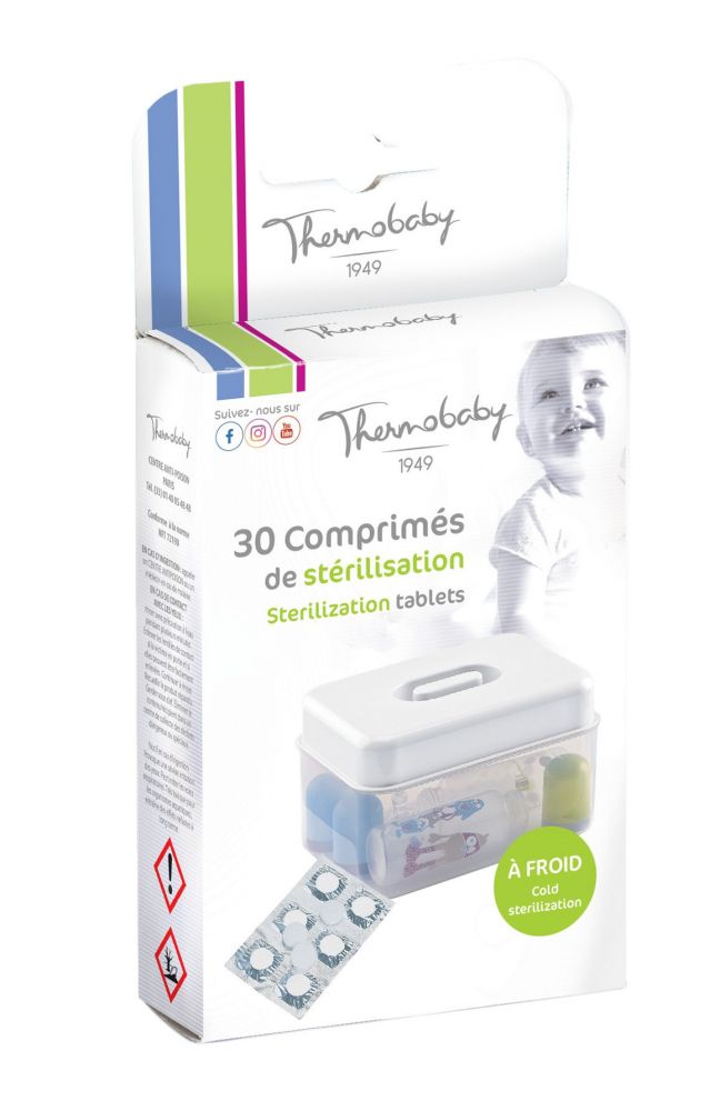 THERMOBABY Sterilizační tablety 30 ks, White Varianta: White