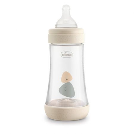 CHICCO Láhev kojenecká Perfect 5 silikon 240 ml neutral