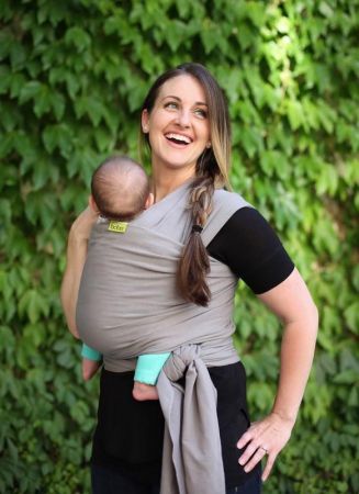 BOBA - ZNAČKA BOBA Nosič dětí / šátek Wrap - Grey