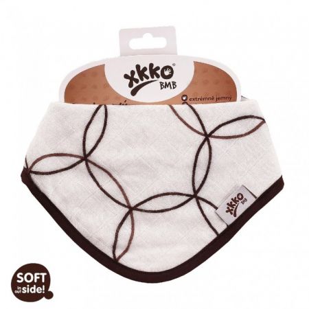 XKKO®BMB Bambusový dětský slintáček/šátek - Natural Circles