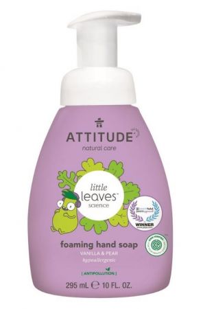 Dětské pěnivé mýdlo na ruce ATTITUDE Little leaves s vůní vanilky a hrušky 295ml