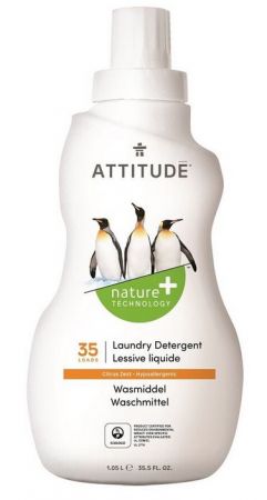 Prací gel ATTITUDE s vůní citronové kůry 1050ml (35 pracích dávek)