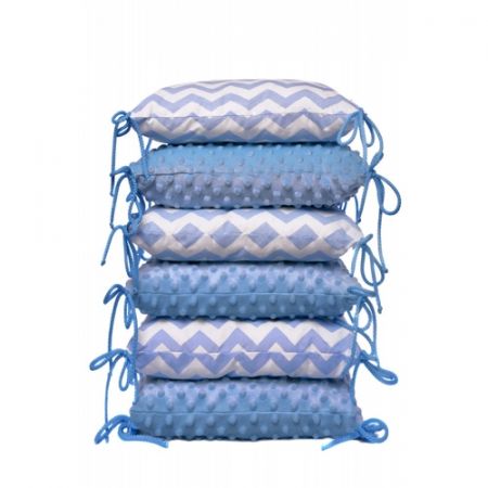 Polštářkový mantinel, blue/zig-zag, T-tomi