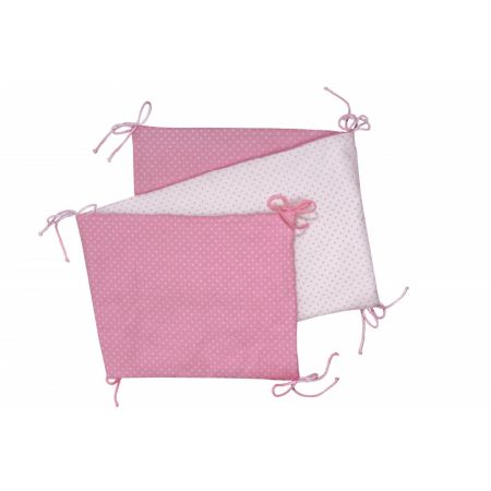 Skládaný mantinel, pink/little dots, T-tomi