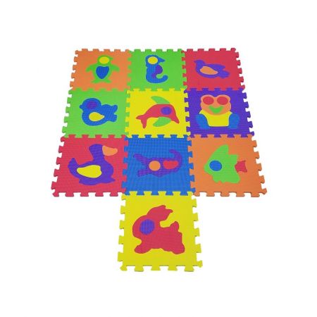 COSING Pěnová podložka puzzle - Zvířátka 10ks