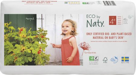 Plenky Naty Maxi+ 9-20kg - ECONOMY PACK (42ks)