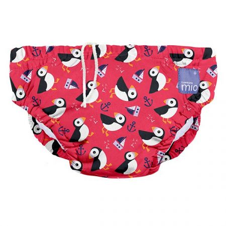 Bambino Mio Kojenecké plavky Puffin parade vel.XL Barva: červené