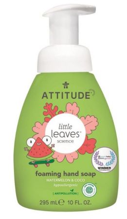 Dětské pěnivé mýdlo na ruce ATTITUDE Little leaves s vůní melounu a kokosu 295ml