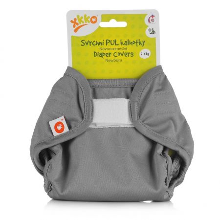 Svrchní PUL kalhotky XKKO Newborn Grey