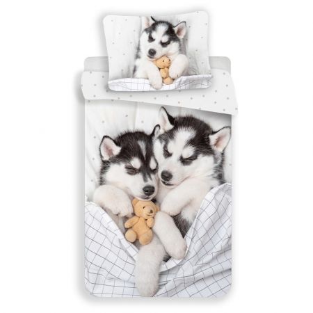 Jerry Fabrics Povlečení Husky - Více barev | 140 x 200 cm / 70 x 90 cm