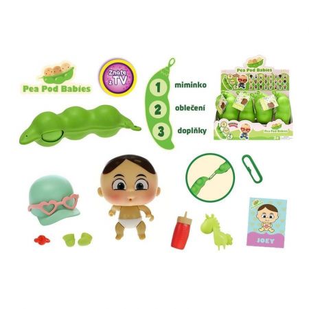MIKRO TRADING - Miminko Pea Pod Barbie s doplňky