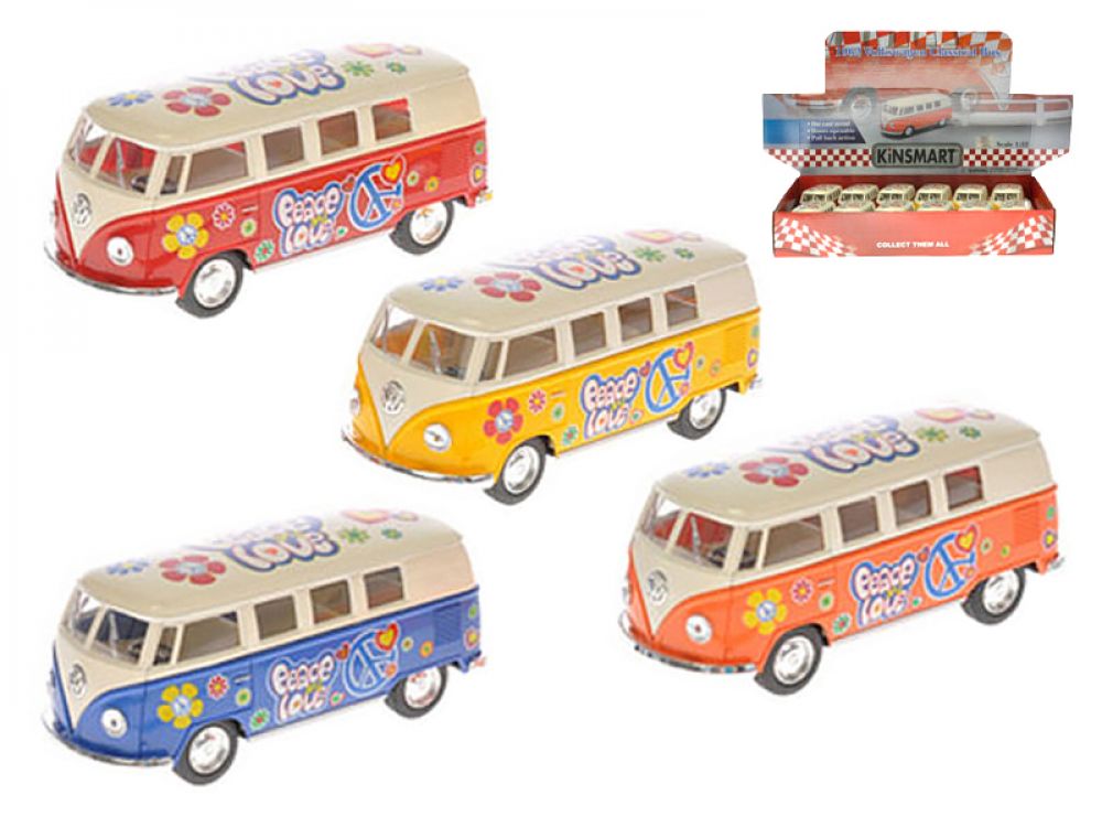 MIKRO TRADING - Kovový Volkswagen Bus 13cm, Mix výrobků