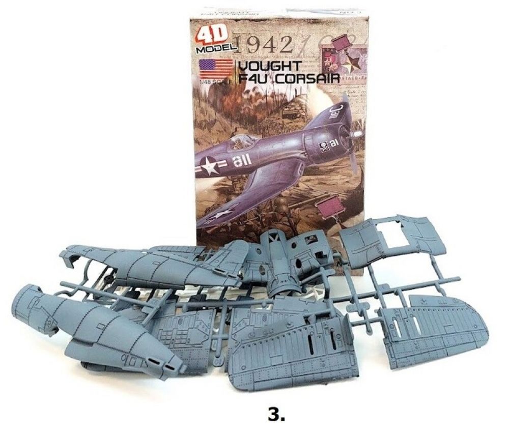 MEGA CREATIVE - Letadlo stavebnice 1:48 model 4D, Mix produktů