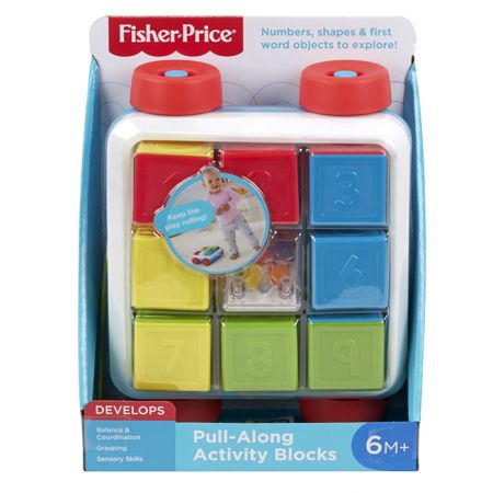 MATTEL - Fisher Price Vozík S Kostkami