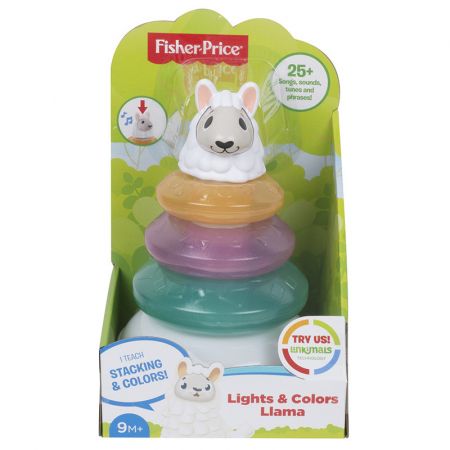 MATTEL - Fisher Price Linkimals Mluvící Lama S Kruhy Sk