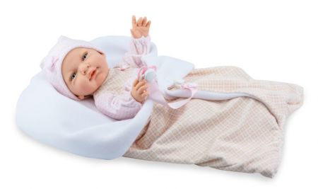 MARINA & PAU - 1622-K Panenka s fusakem - miminko New Born holčičku - 45 cm